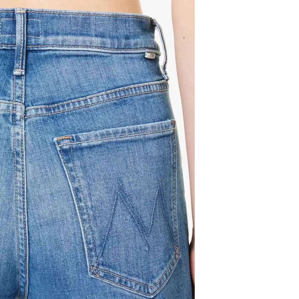 High Quality MO 2025 Women's High-Waisted Wide-Leg Jeans Long Pants Designer Fashion Trend Spring Summer New