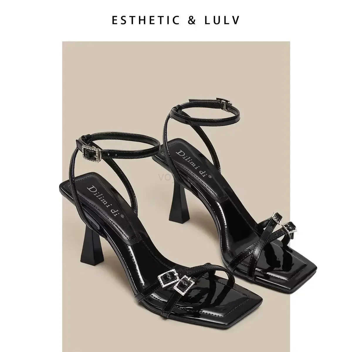 New Wens High Heel Sandals Summer Transparent H Luxury Rhine Strap Slingbacks Fem Sexy Wedding Sandal Z250304
