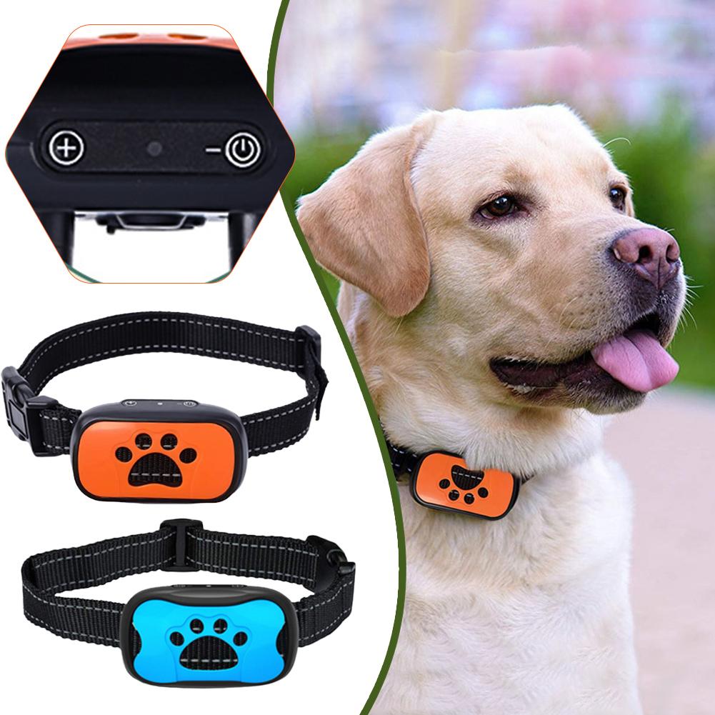 Shock Collar Rechargeable Vibrating Automatic Dog Training Bark Device Stopper Ultrasonic Barking Anti-dog Smart E2M7
