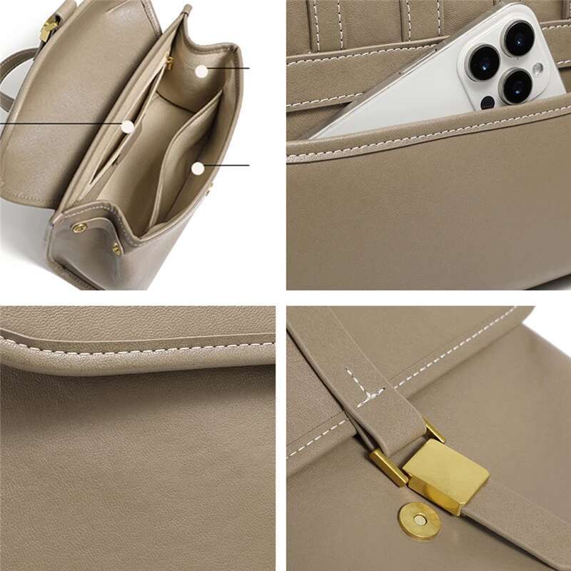 Burminsa Cowhide Genuine Leather Shoulder Bags For Women 2025 Designer Square Crossbody Purses Satchel Ladies Handbags