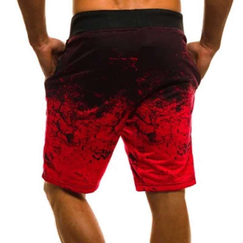 2023 Fashion Men Casual Shorts Fashion Printed Joggers Short Sweatpants Summer Drawstring Hip Hop Slim Workout Shorts OutsideT250304