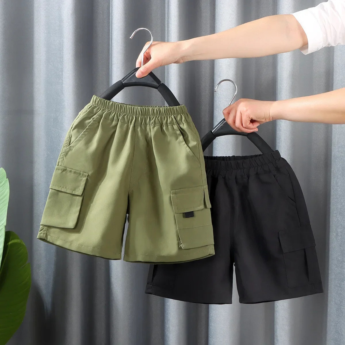 Boys Cargo Shorts Kids Short Pant Teenagers Sports Trousers Summer 3 To 12 Yrs Childrens Clothing Korean Style 250304