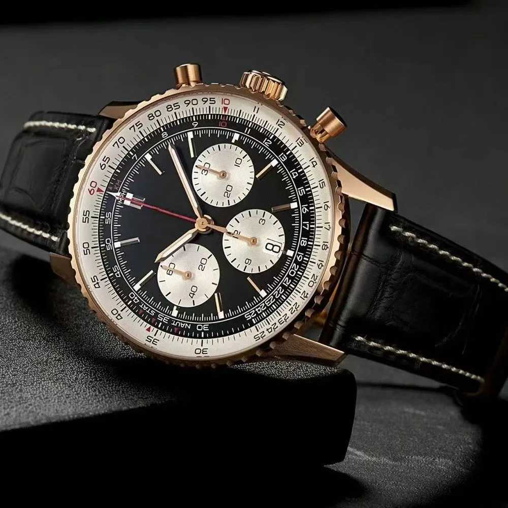 2025 VIP New Luxury Old Brand Mens V K Quartz Multifunctional Fashion Waterproof Classic Couple Golden BezelXJ250304