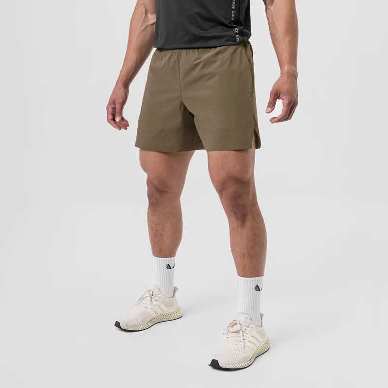 2024 Summer New Mens Shorts Single-Layer Woven Quick Dry Solid Color Running Fitness Sports Casual American Fifth PantsT250304