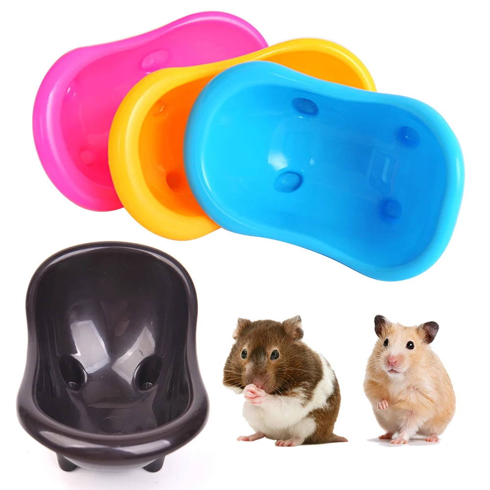 Mini Hamster Bathtub Durable Pets Bath Sand Room Bathroom For Small Hamster Gerbils Random Color Pet Small Animals Supplies
