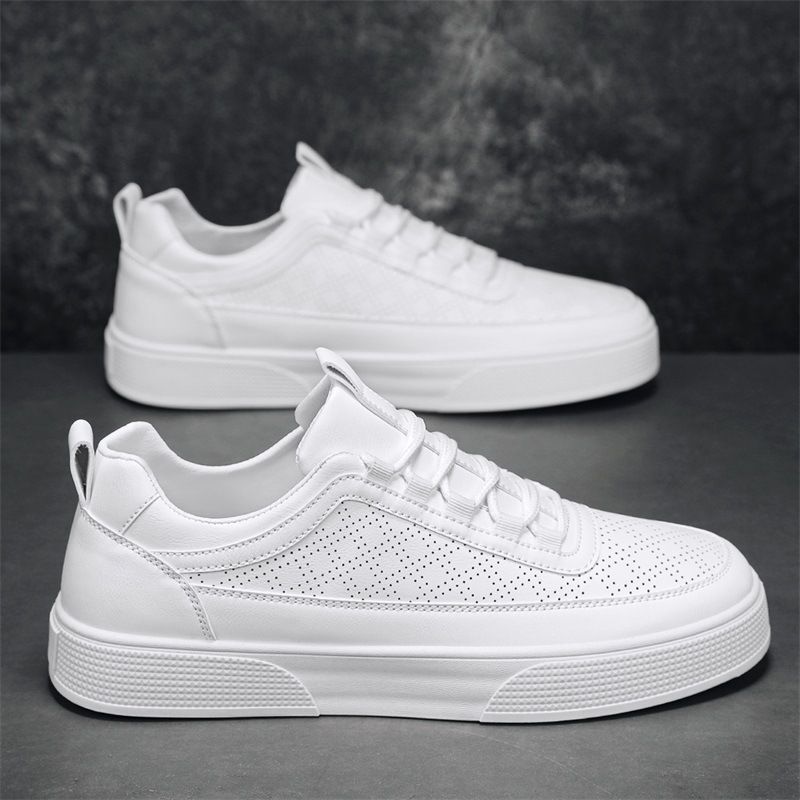 Spring Designer s New Breathable White Shoes 2025 Newly Launched Multi Functional Sports Men s Casual Leather Lightweight Solid Color Fashion Shoes
