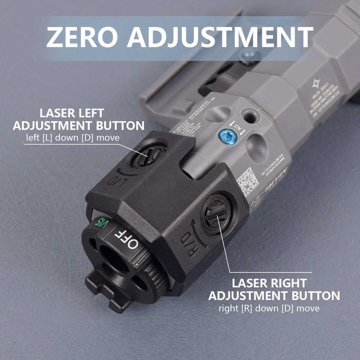 Upgraded MAWL-C1 D Flashlight Green IR Laser Sight Nylon Version For AR15 M4 Airsoft Rif 1913 Aiming MAWL Weapon Gun LightXJ250303