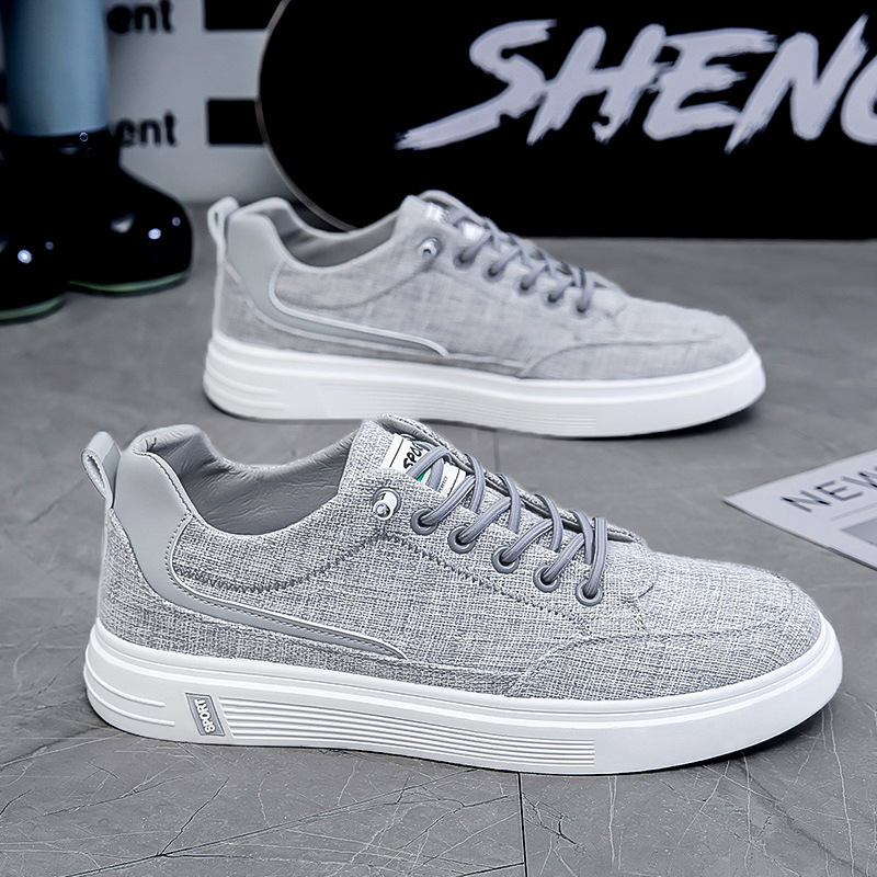 2025 Spring New Niche Design High-quality Sports And Leisure Men's Shoes Work Canvas Men's Linen Trendy Multifunctional Flat Bottomed Board 