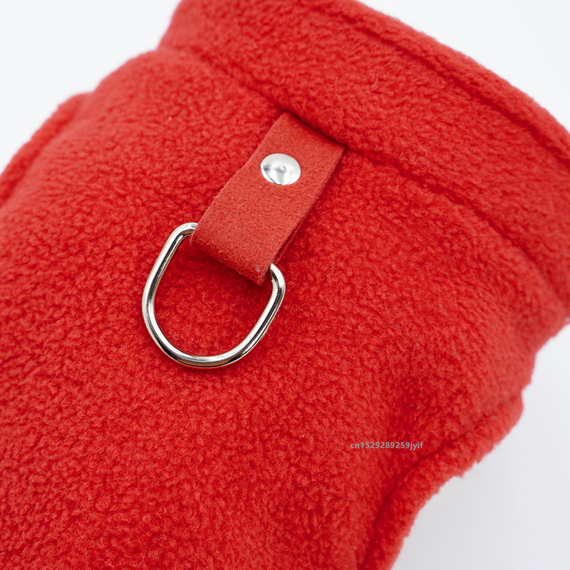 Winter Warm Dog Clothes Pet Jacket Vest with D-Ring For Small Dogs Cats Clothing French Bulldog Costumes Chihuahua Coat