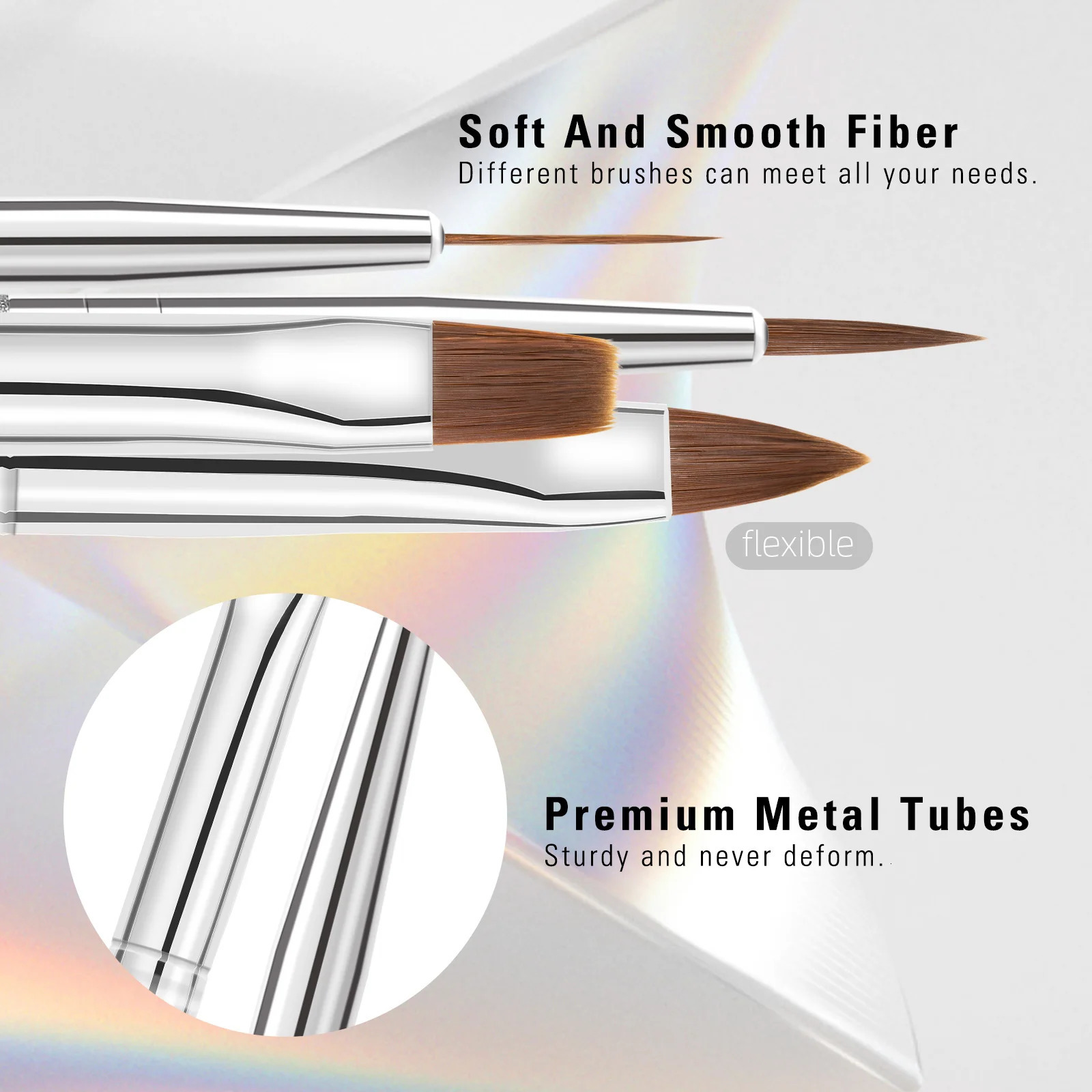 Aokitec Nail Brushes Set Art Painting Drawing Carving Dotting Pen Acrylic Gel UV Polish Manicure Tools 250304