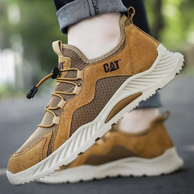 High Quality Causal Shoes for Men Brown Sneakers Male Fashion Breathable Men Causal Shoes Comfortable Men Driving Shoes 250228