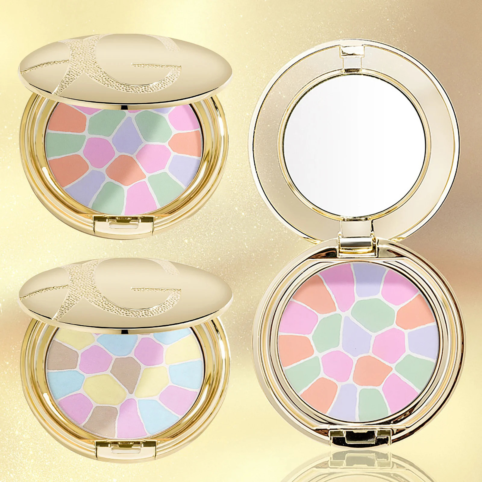 1pc Blush Palette Makeup Powder Palette Mineral Glow Pearls Blush Natural Glow Pearls Blush Professional Shimmer/Matte 250224