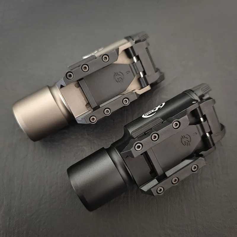 Tactical Head X300 X300U Ultra X300V XH35 X400 Metal Pistol Gun Strobe Scout Light Fit 20mm Rail Airsoft Hunting FlashlightXJ250303