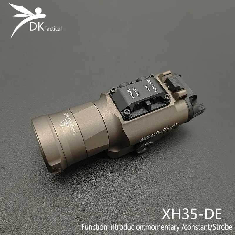 Airsoft Tactical SF XH35 X300 X300U Pistol Reconnaissance Light X300V D Flashlight Rifle Hunting Weapon Metal Gun LightXJ250303