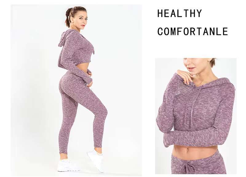 Female Blank Solid Color Hoodie Sweater Knitted Sweatshirts Casual Women's Hoodies