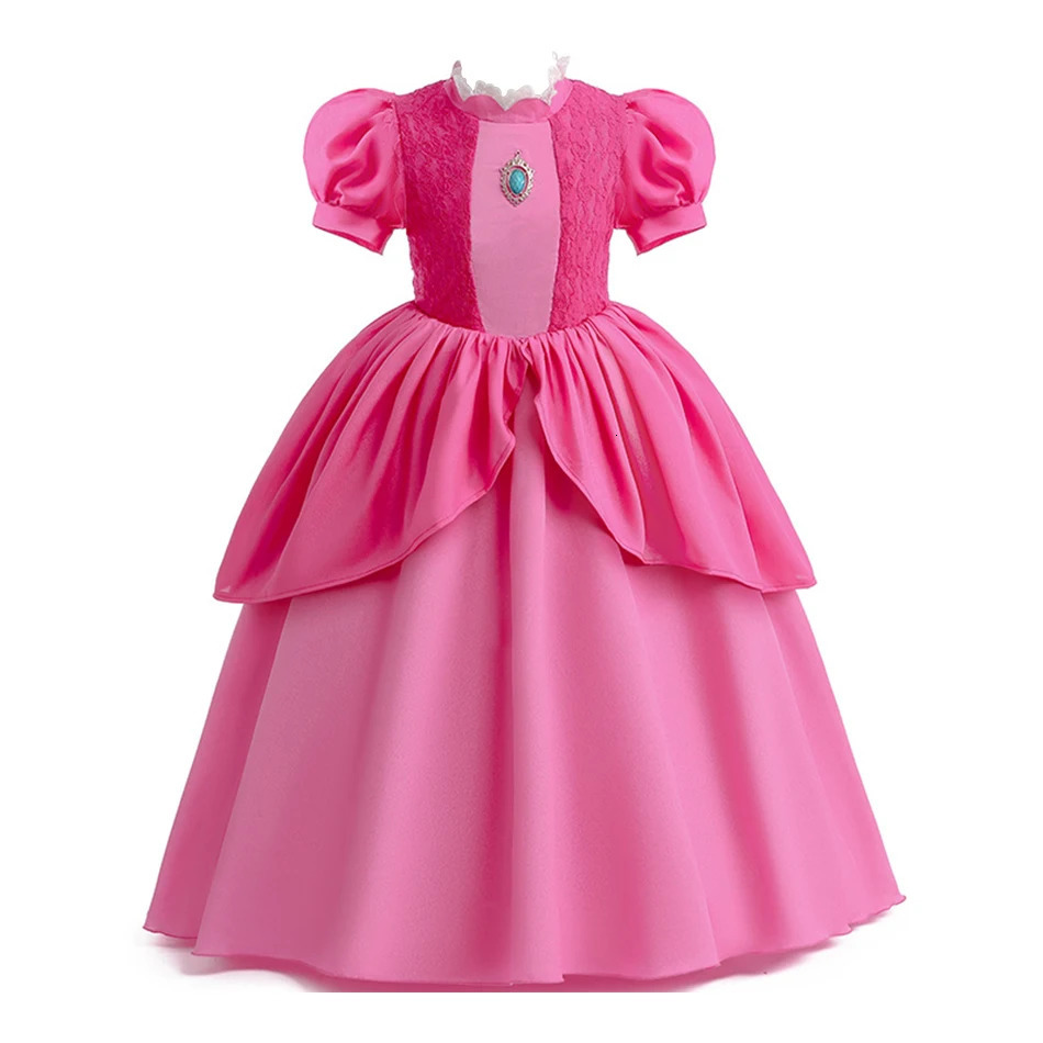 Little girl summer dance sequin costume childrens birthday fancy Maxi princess style roleplaying dress long sleeved ball 250303