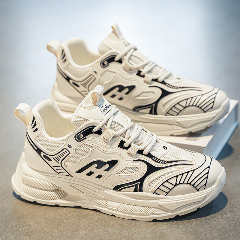2025 Four Seasons New Designer Men s Original Lightweight Breathable Mesh Sports Korean Edition Fashion Multi Functional Thick Soled Running Shoes