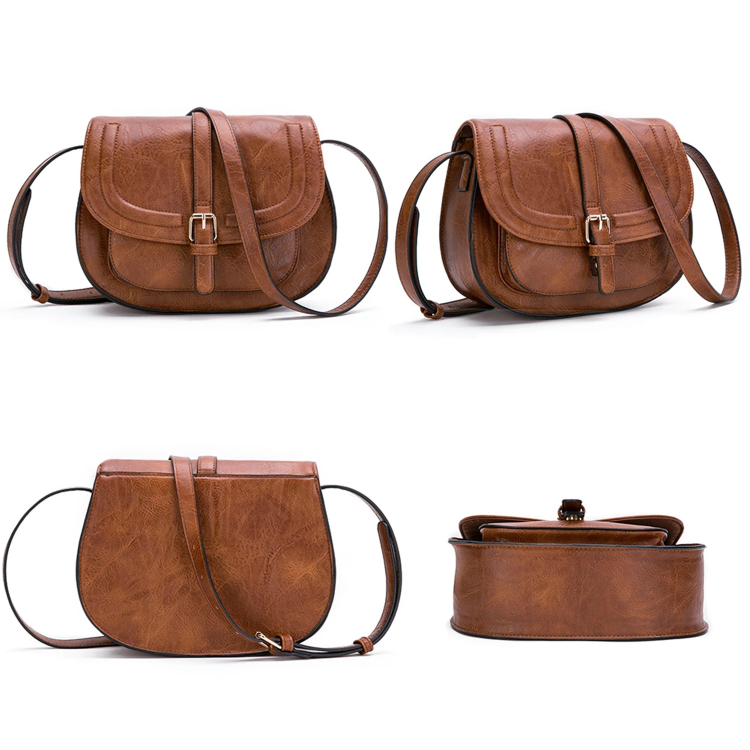 Crossbody Bags for Women Saddle Shoulder Purse and Boho Handbags with Strap Faux Leather CT4E 250303