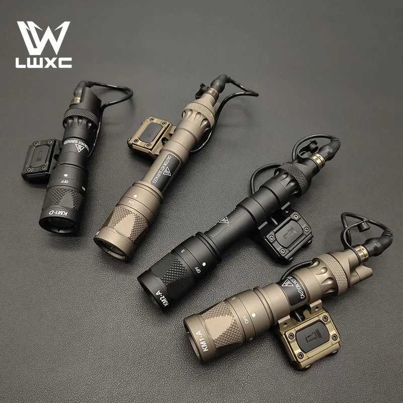 Tactical M300V M600V D white strobe flashlight set with hunting gun light SF plug Modbutton switch and tail light suitable for 20MM railXJ250303