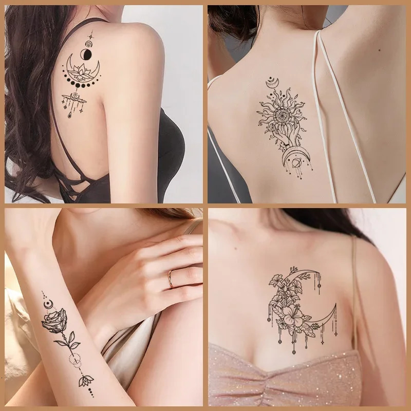 30pcsset Temporary Tattoos Sexy Tattoo for Woman Hands Arm Body Waterproof Female 250219