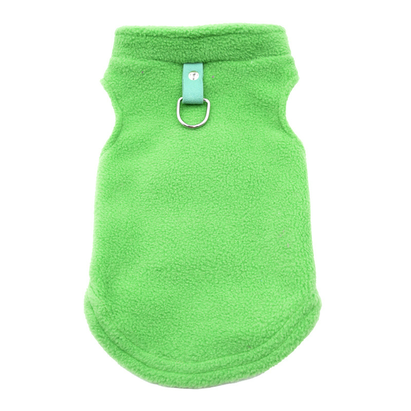 Lined Striped Fleece Dog Outfits with Leash D - rings: Western - inspired Style, Suited for E - commerce Platforms