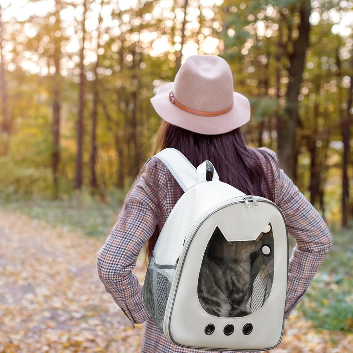 Pet Supplies Outdoor Travel Puppy Dogs Cats Backpack Pet Bag Breathable Portable Space Capsule Pet Cat Carrier Backpack