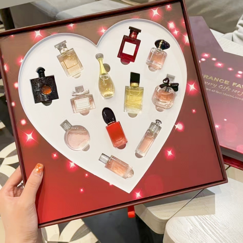 Wholesale lady perfume paris letter parfum EDP incense spray charming 12pcs set with box suit 3.4fl.oz Long Lasting Perfume Fragrance free shipping