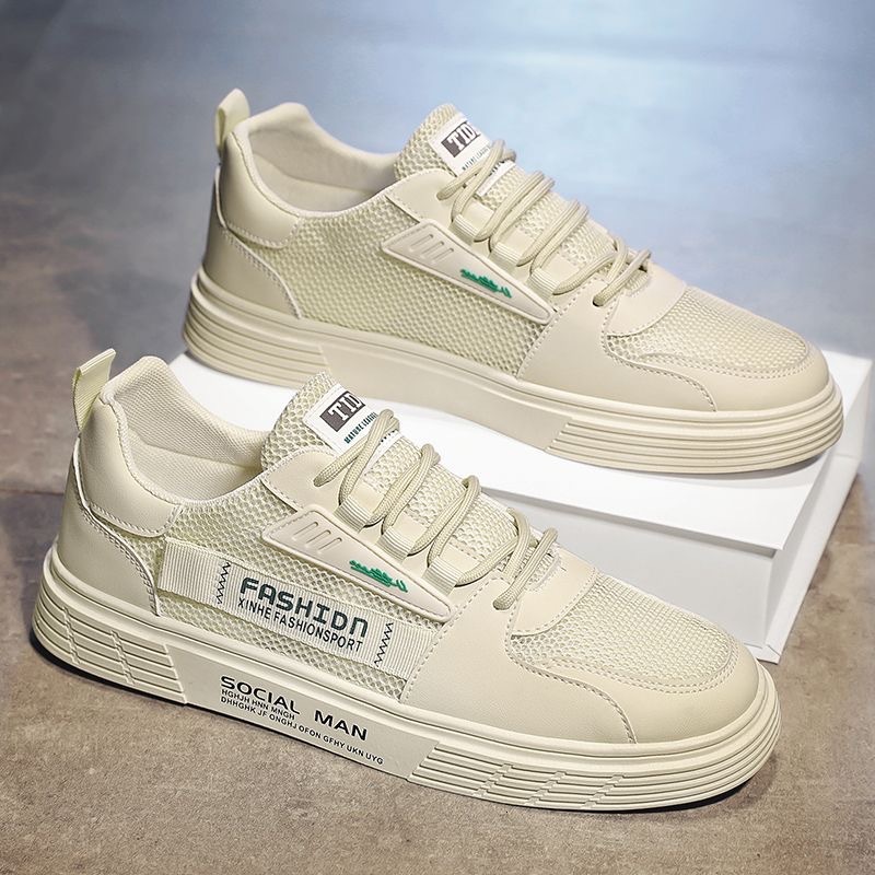Designer s New Summer Men s Breathable Hollow Mesh Multifunctional Outdoor Fashion Versatile White Shoes Casual Sports Board Shoes For 2025