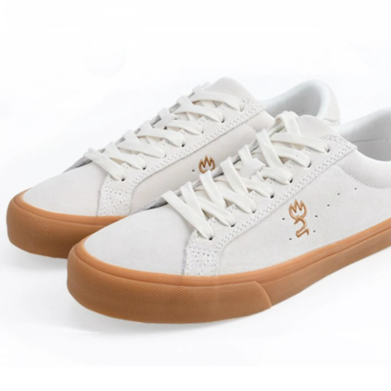 Joiints Leather Casual Shoes for Women Men Creamy-white Fashion Suede Sneakers Skate Shoe Breathable Rubber 250228