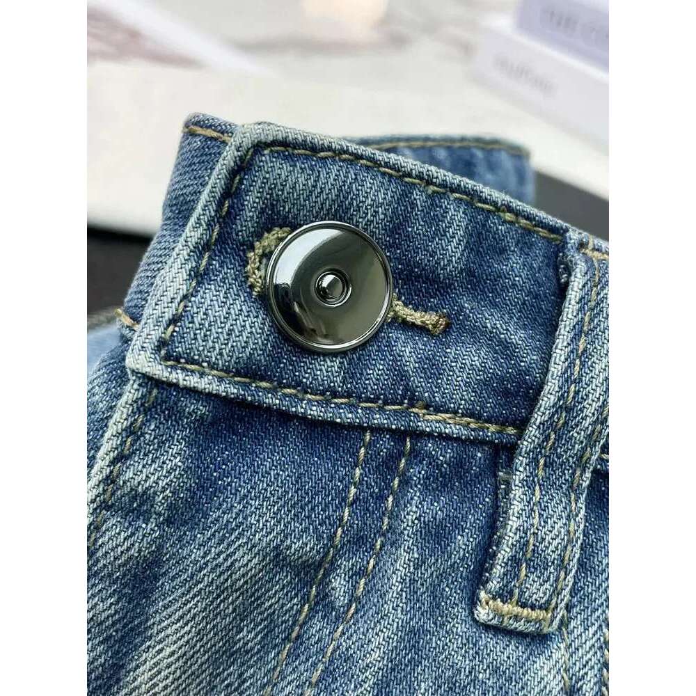 100% Cotton Denim Long Pants Women Twisting Seam Loose Casual Wide Leg Jeans For Female Spring Summer 2025
