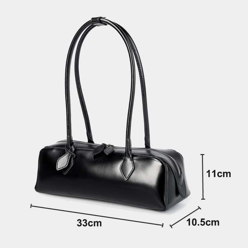 New Women's Cowhide Genuine Leather Designer Shoulder Bags Women Baguette Bag High Quality Fashion Female Handbags