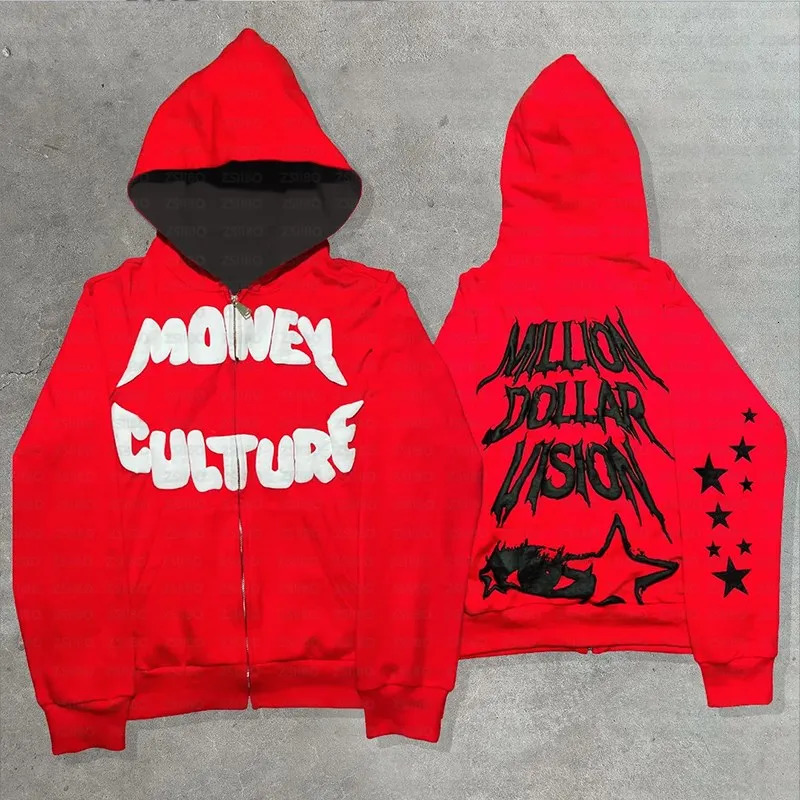 Harajuku Gothic Pullover Hoodie Y2K Hoodies Men Hip-hop Creative letter Graphic Print Oversized Women Sweatshirt Streetwear Top 250304