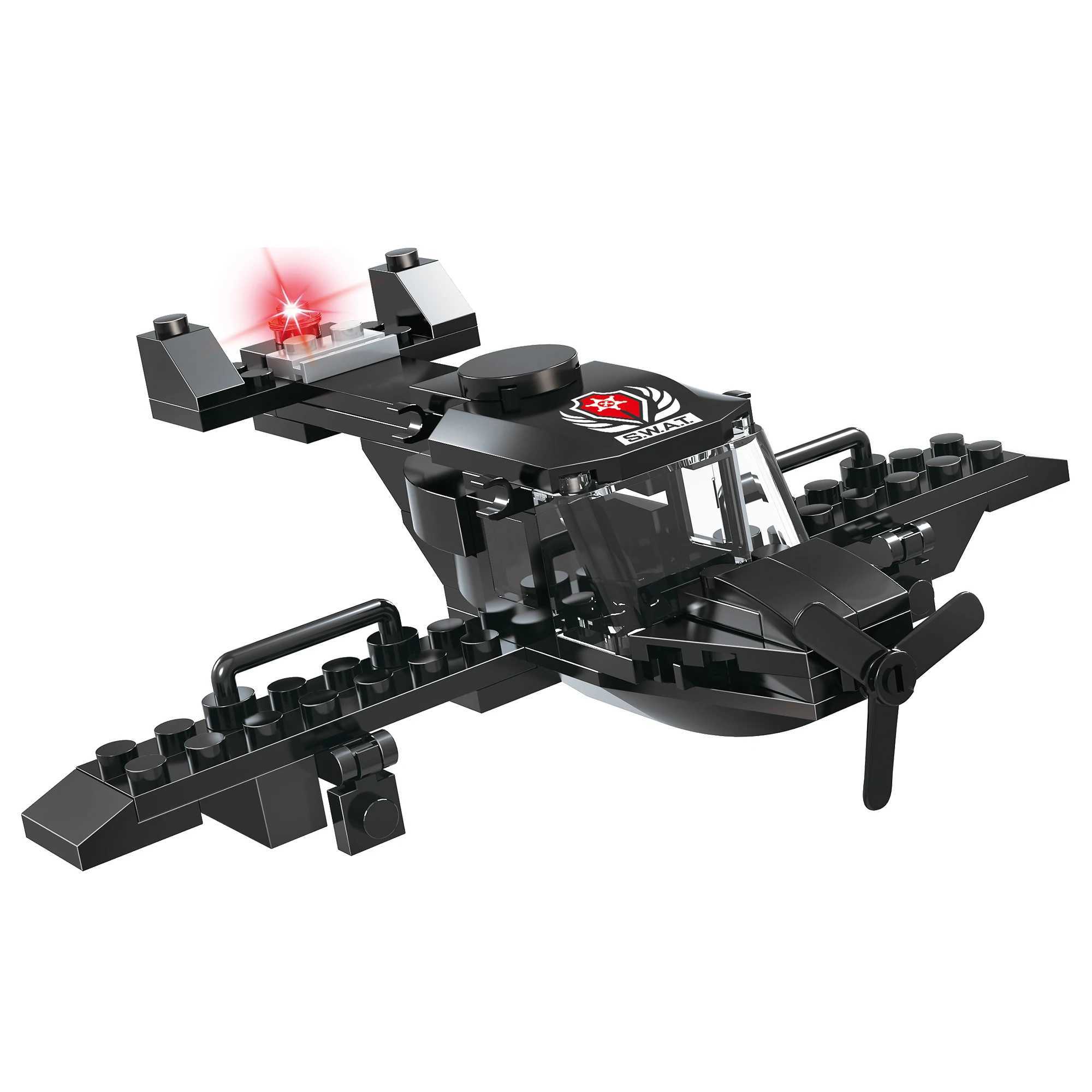 COGO City Police SWAT Truck Building Blocks - Policeman Bricks Truck Ship Car - Toys for Kids - Construction Toys for ChildrenT250304