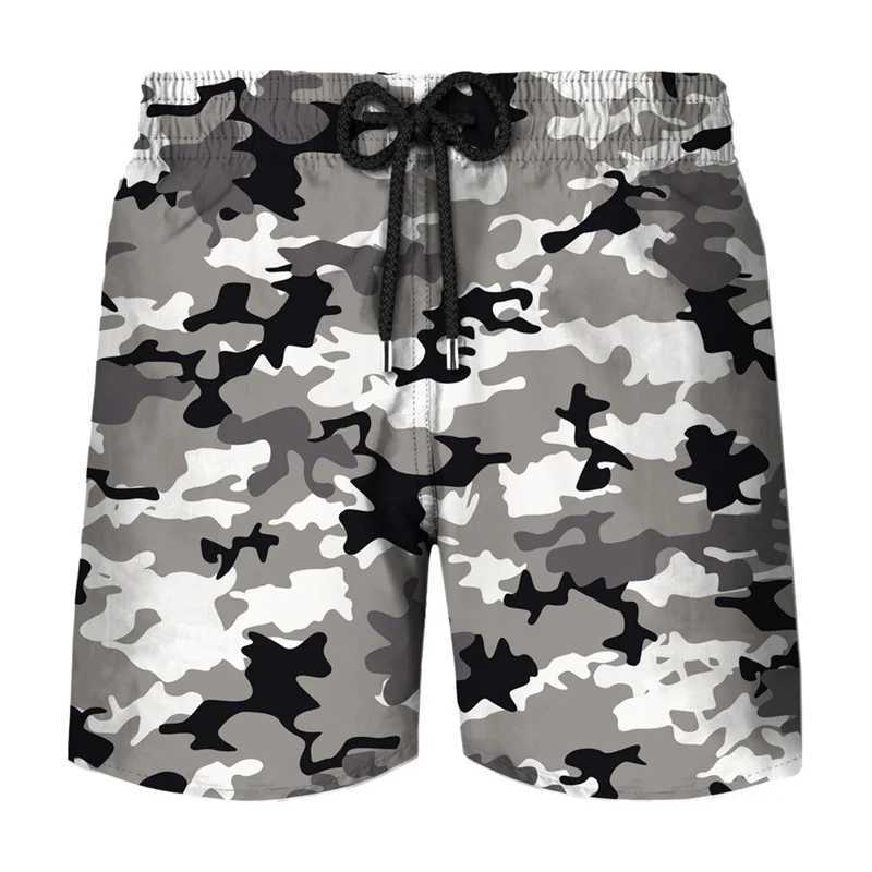 Classic Camouflage Board Shorts Men Fashion 3D Printed Camo Quick Dry Swimming Trunks Cool Ice Shorts Kids Summer Short PantsT250304