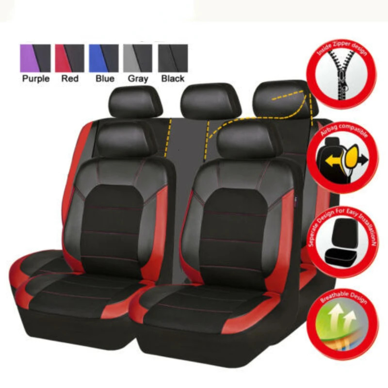 Car Leather Breathable Fabric Car Seat Cover for Peugeot All Model 4008 RCZ 308 508 301 3008 206 307 207 2008 408 5008 607