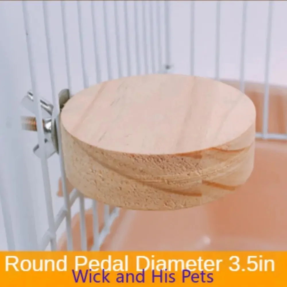 Pedal Pet Supplies Hamster Wooden Pet Pedal Toy Parrot Bird Springboard Platform Guinea Pig Toys Hamster Accessories Pets Sport
