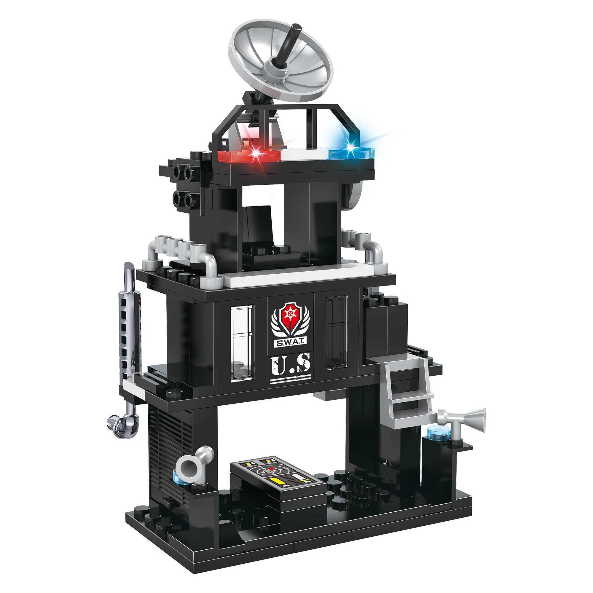 COGO City Police SWAT Truck Building Blocks - Policeman Bricks Truck Ship Car - Toys for Kids - Construction Toys for ChildrenT250304