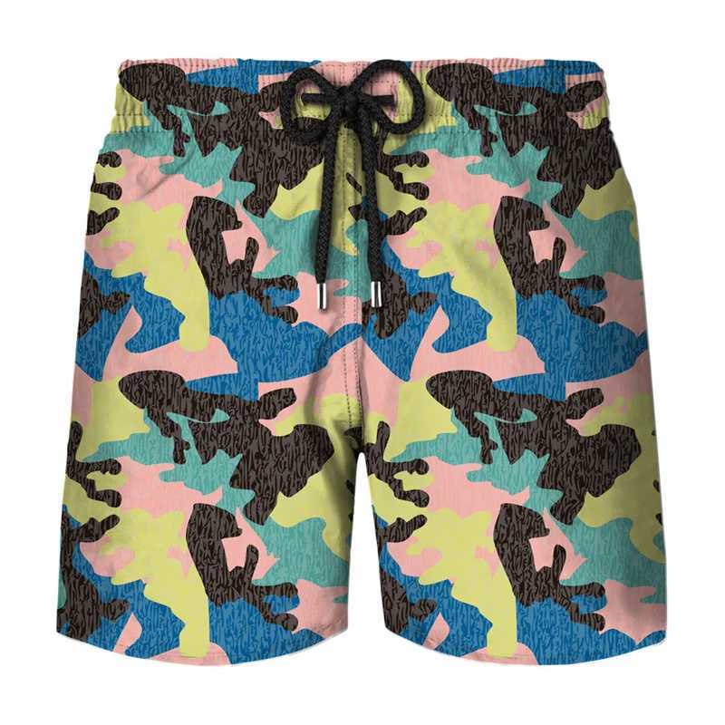 Classic Camouflage Board Shorts Men Fashion 3D Printed Camo Quick Dry Swimming Trunks Cool Ice Shorts Kids Summer Short PantsT250304