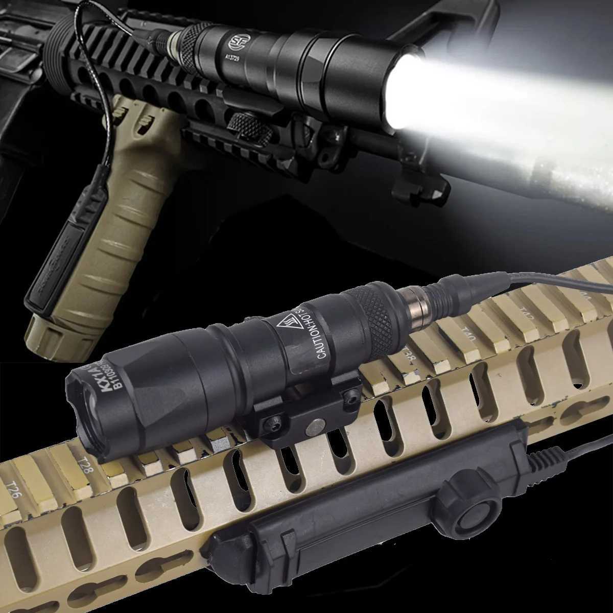 Tactical Metal M300 M300B M300C Airsoft Weapons Gun Light Hunting Flashlight Torch With Dual Function Prure SwitchXJ250303