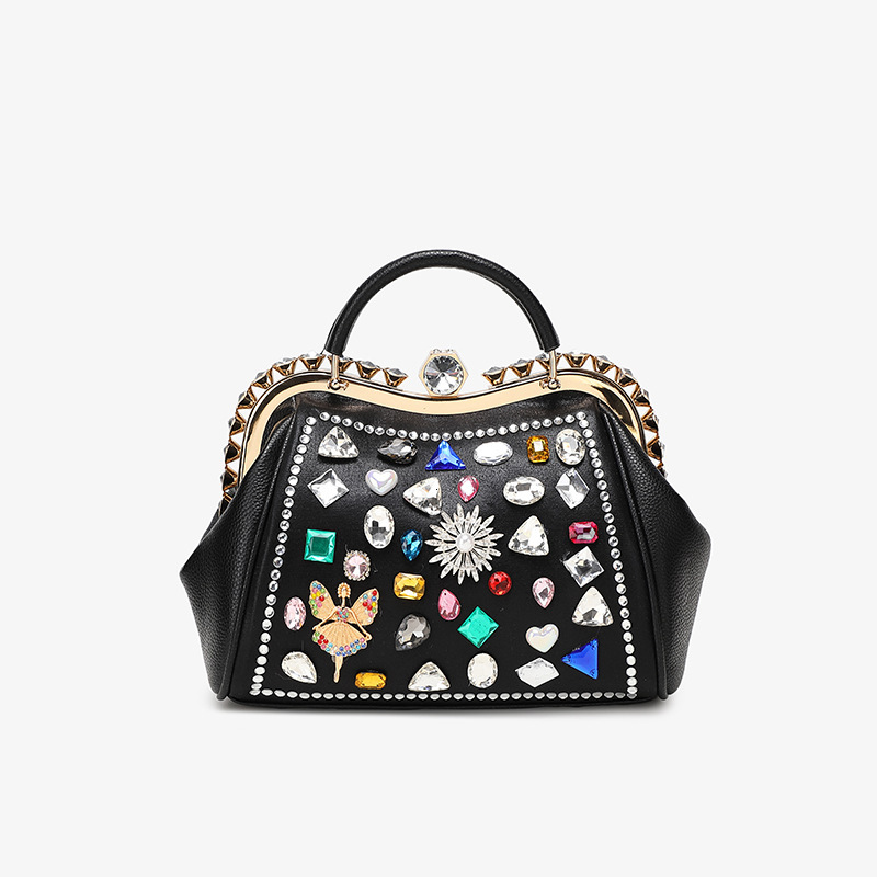 Designer Designer Handbag For Women 2025 New Trendy Inlaid Color Diamond Armpit Bag, Casual And Fashionable Versatile Chain Shoulder Crossbody Bag