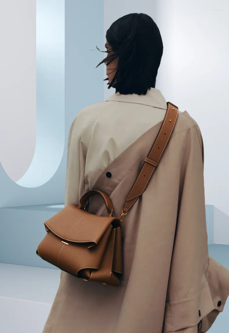2025 NEW Shoulder Designer Women's Bag Solid Color High Quality Genuine Leather Fashion Crossbody Large Capacity Bags for Womens