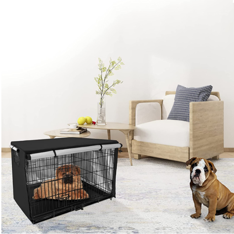 Universal Dog Cage Cover Wire Crate Rainproof Dust Covers Dog Outdoor Waterproof Sun Protection Durable Pet Kennel Case
