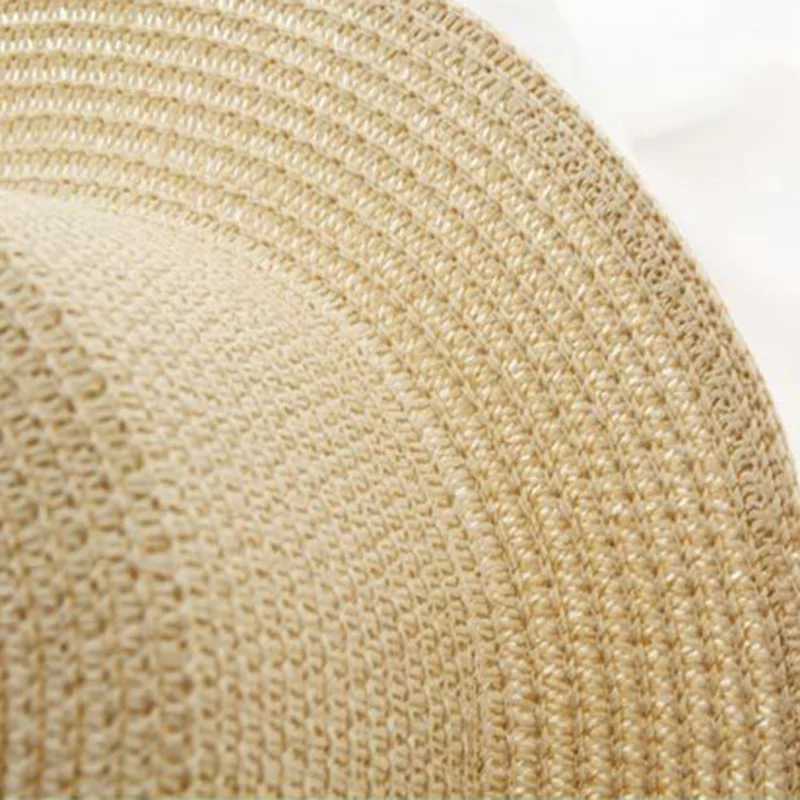 New Parent-child Summer New Womens Sun Hat Bucket c beige lace Bowknot Flowers Ribbon Flat top Str Hat Beach Cs PanamaXJ250304