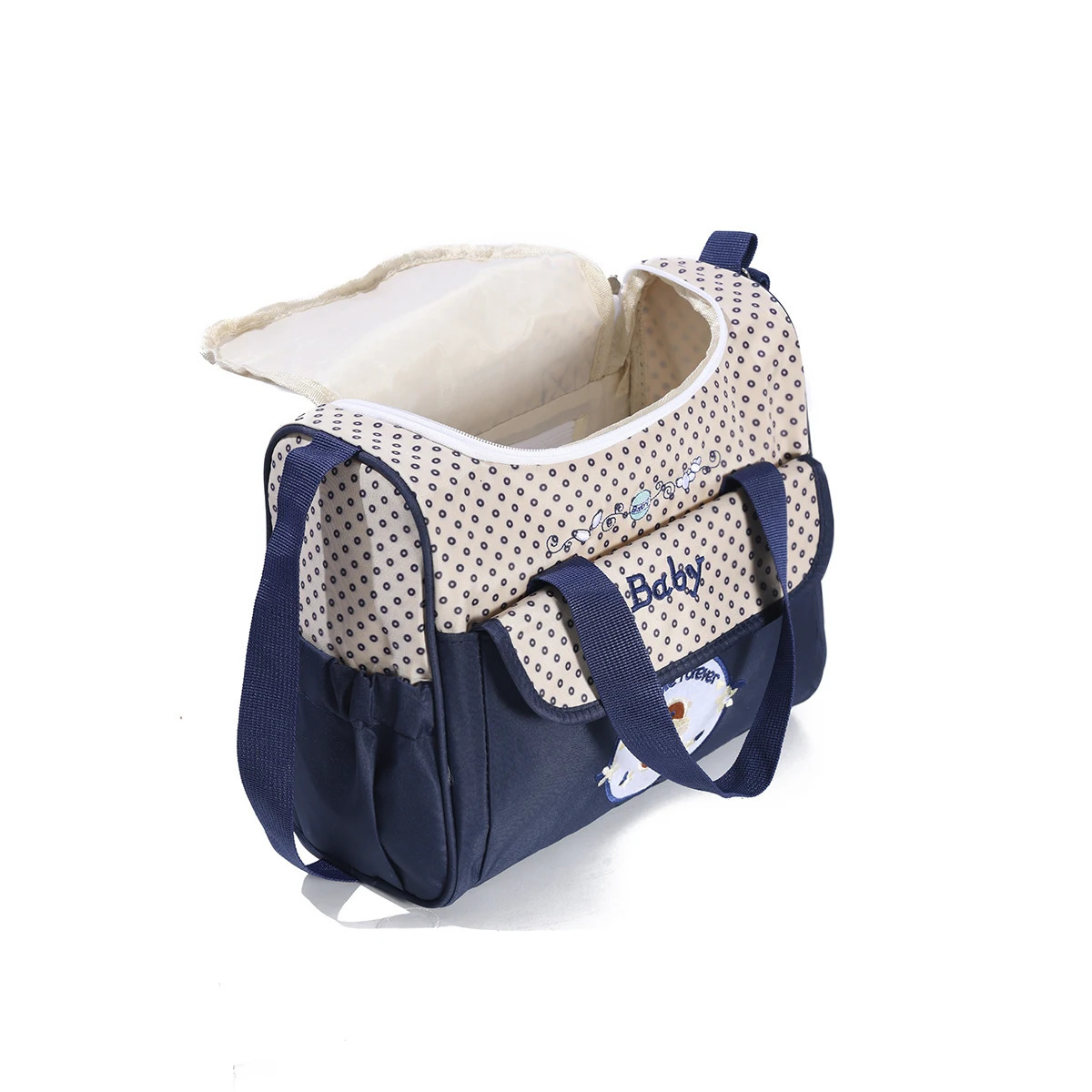 Fashionable Multi functional Shoulder Mom Bag Lightweight and compact mom bag Cute Bear Duo Companion Diagonal Mother and Baby Bag Diagonal Bag Pregna