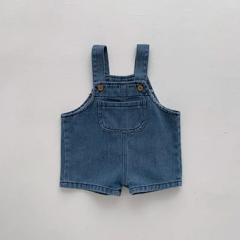 Summer Baby Clothing Set Toddler Girls Clothes Suit Infant Tee and Denim Overall Boys Outfit 250304