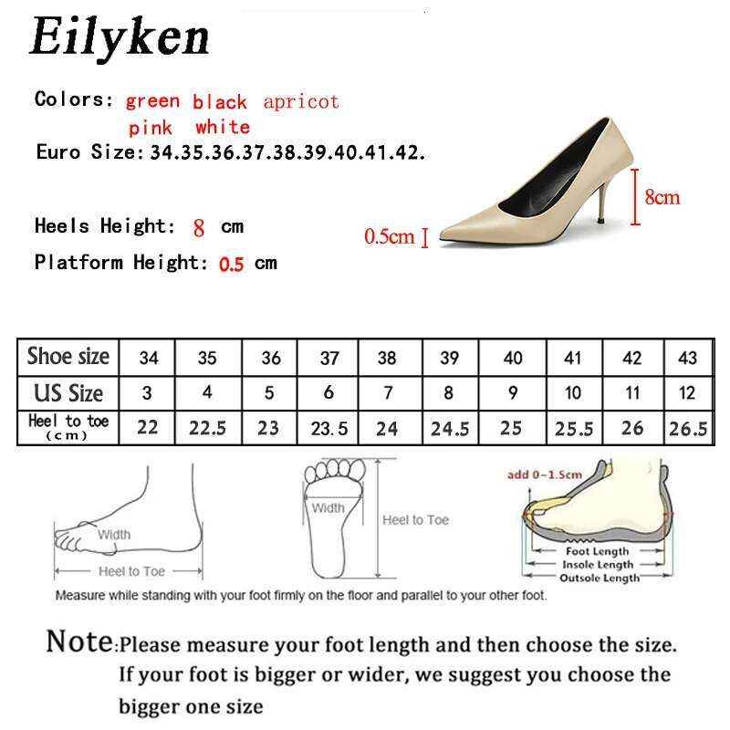 Eiyken Sexygreen Thin High Heels Pumps Women Pointed Toe Slip On Shoes Elegant Prom Wedding Stripper Ladies Sandals