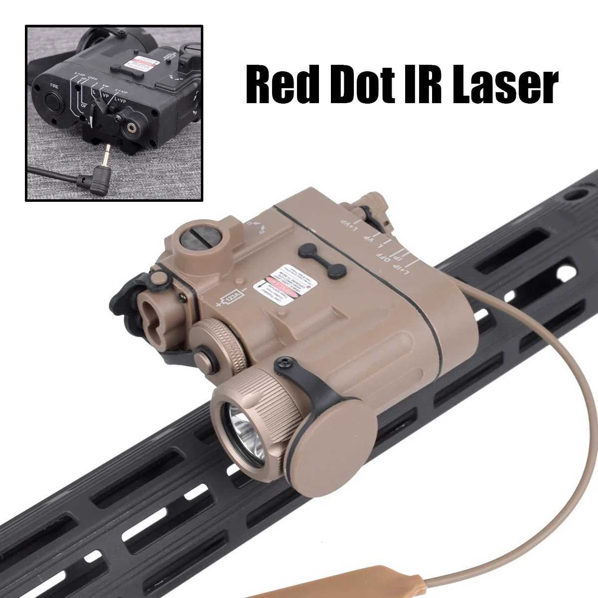 Tactical DBAL-D2 Weapon Gun Light Red Dot IR Laser Sight D Weapon Flashlight 200 Lumens Fit 20mm Rail Hunting Rif AirsoftXJ250303