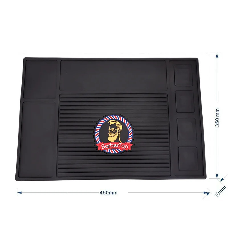 Hairdressers Styling Tools Storage Mat Professional Salon Barber Shop Anti-Slip Mat Silicone Magnetic Mat 250304