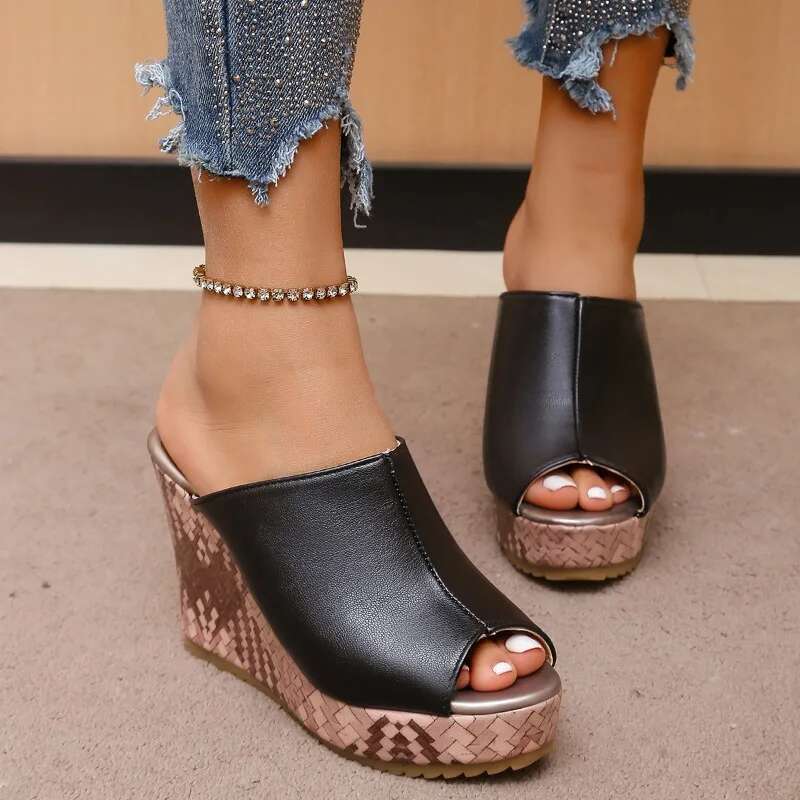 Super High Chunky Heels Women Slides Clogs Sandals Platform Shoes Pumps Female Flip p Ladies Slippers Sexy Sandalias Mujer