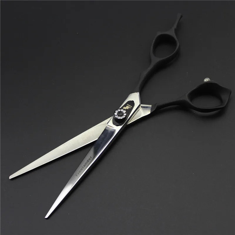 7inch big Tooth Black Pet grooming scissors setspet scissorsSTRAIHT THINNING CURVED scissors 4pcs/set 250304